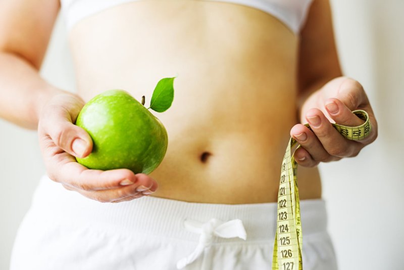 Å miste vekt på et eple kosthold