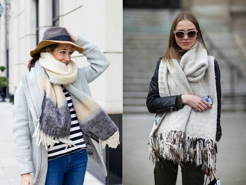 Gefranjerde sjaal: stijlvolle looks