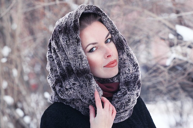 Winter bont sjaal