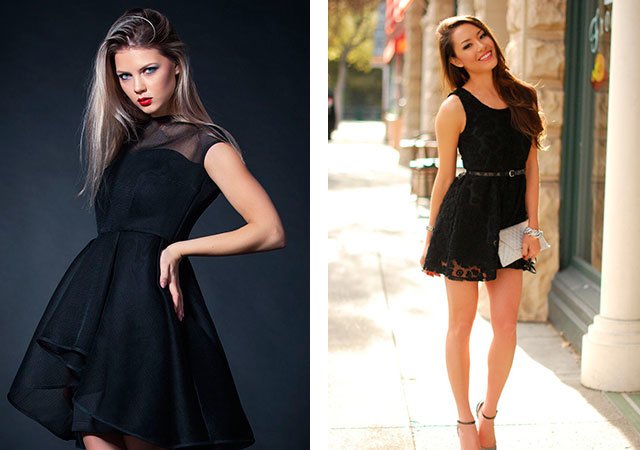 Alternativer for svart kjole