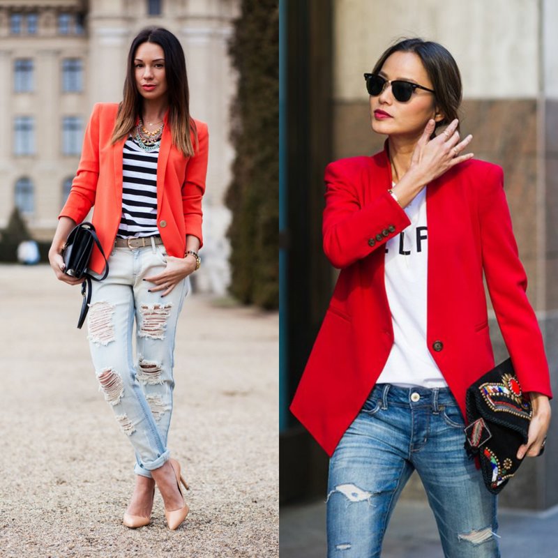 De afbeeldingen in een rode jas