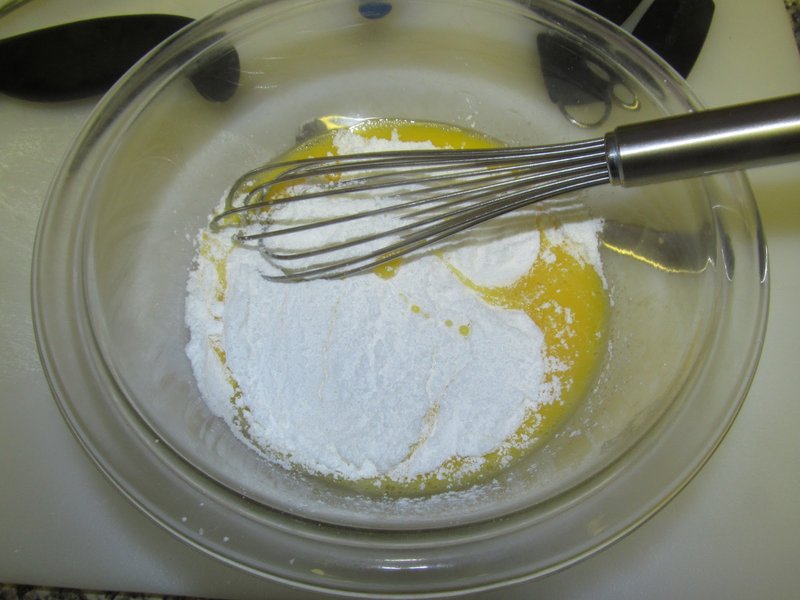 Măști de gătit cu ou și amidon