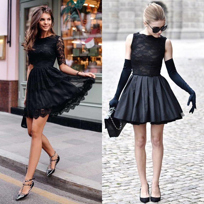 Czarne suknie wieczorowe