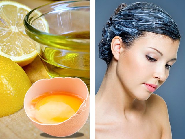 Haarmasker met ei en olijfolie