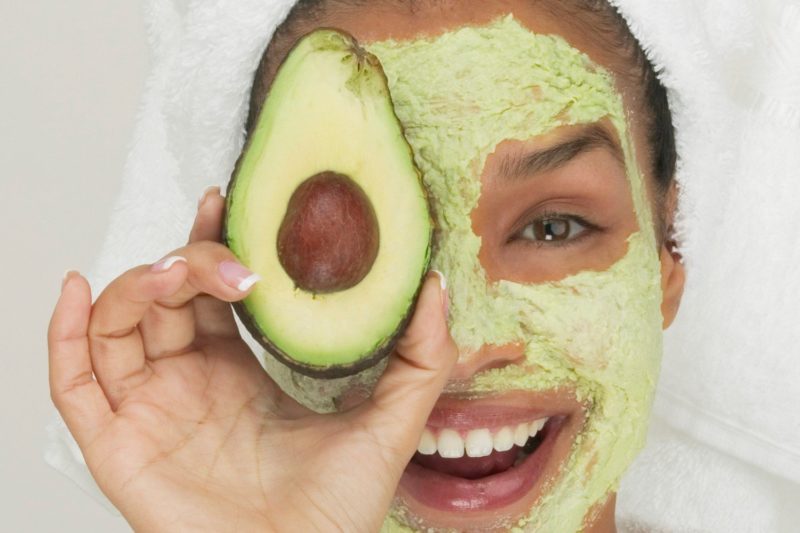 Gezichtsmasker met avocado