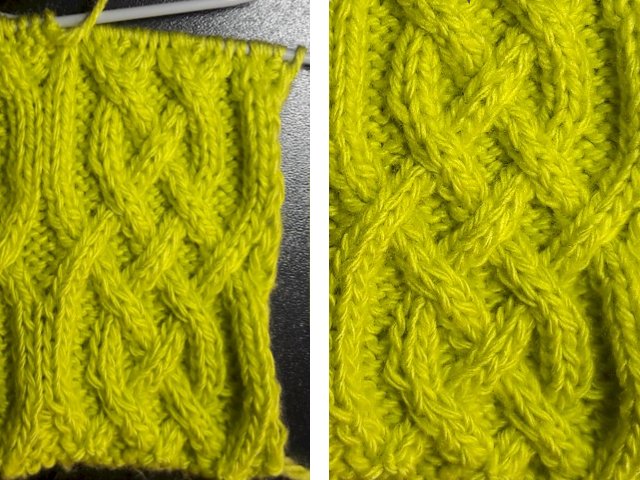 Aiguilles à tricoter Aran: schémas avec description