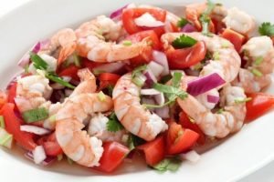Salade de crevettes légère