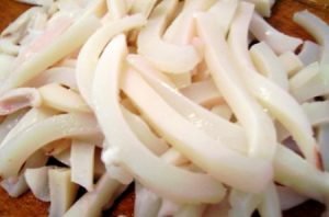 Salade de calamars à la choucroute
