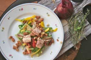 Nicoise salotos su tunu - klasikinis receptas