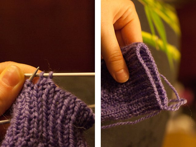 Jak robić na drutach rękawice z jednym palcem?