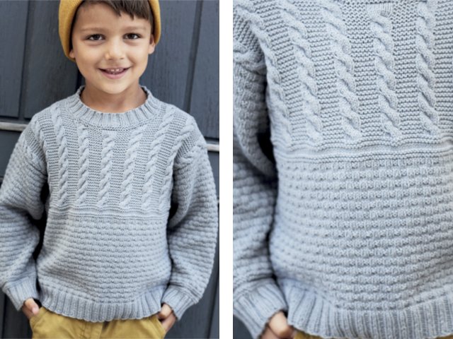 Pull à tricoter pour garçon