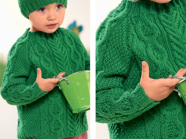 Pletený sveter pre chlapca