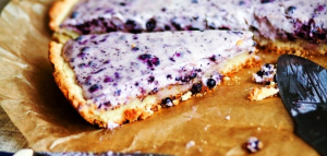 Blueberry Cottage Cheese Pie
