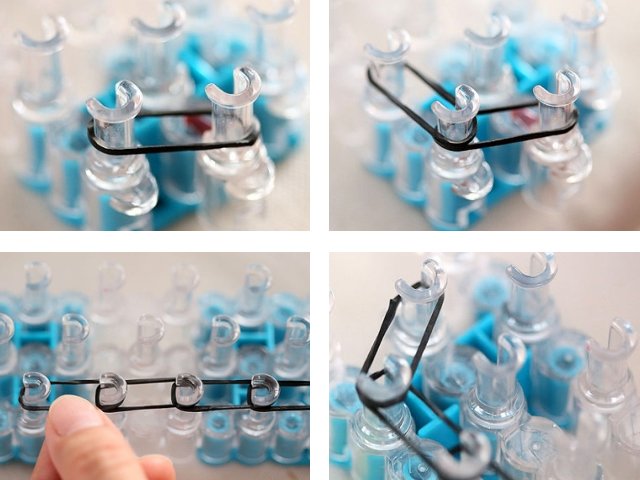 Jak utkać bransoletki z gumy: samouczki fotograficzne i wideo