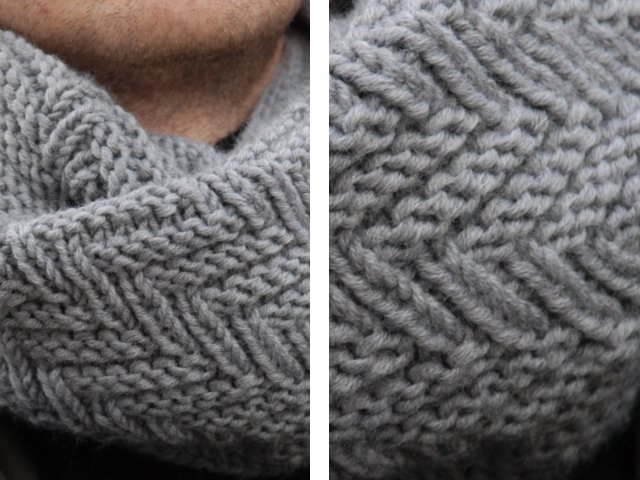 Как да плете шал с игли за плетене