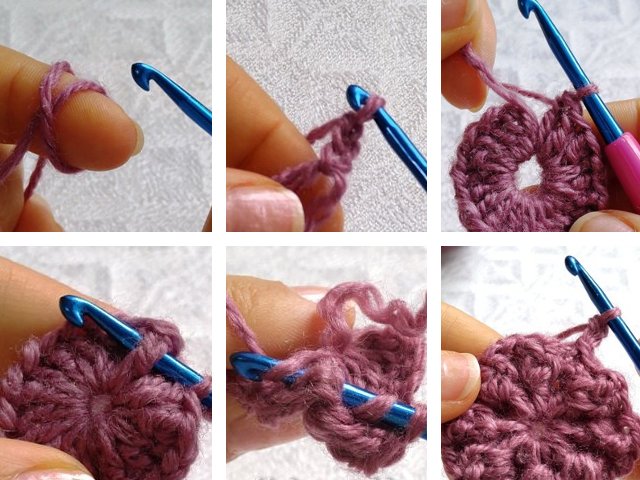Как да плетете на една кука мотиви