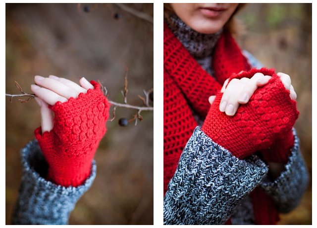 Как да плетете ръкавици с плетене на една кука?