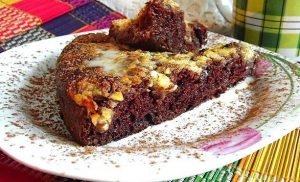 Čokoládový muffin s tvarohem