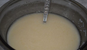 Mannik simple sur le lait