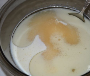 Mannik simple sur le lait