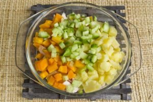 Gerookte Kipfilet Salade Met Groenten