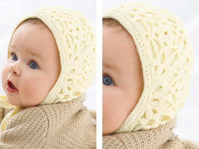 Pletená čiapka pre novorodencov