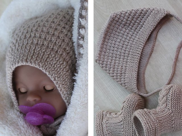 Pletací čepice pro novorozence