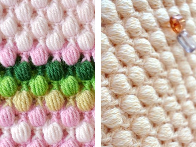 Mô hình bumps crochet: sơ đồ và mô tả