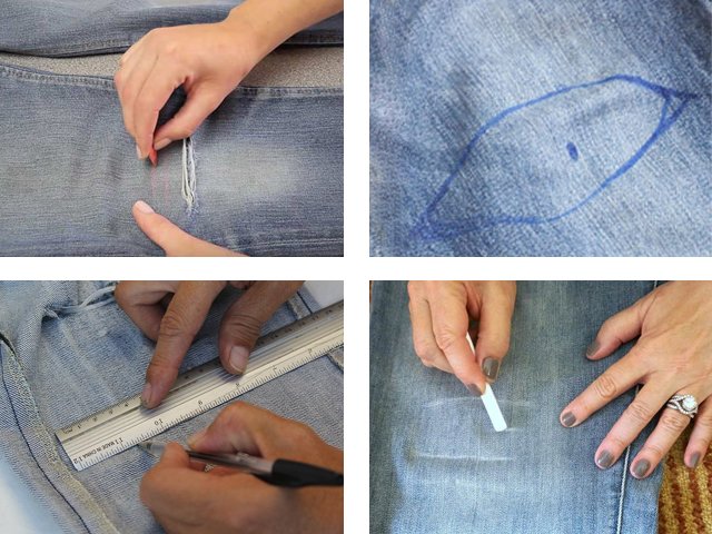 Hvordan lage hull og skraper på jeans?