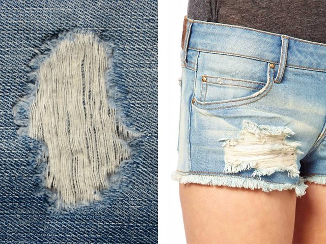 Hoe gaten en krassen te maken op jeans?
