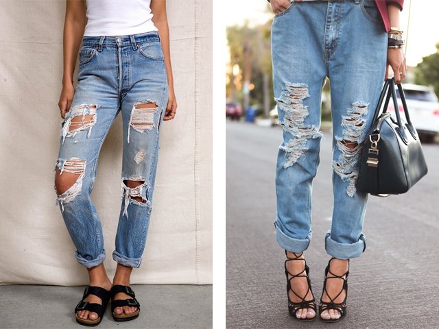 Hvordan lage hull og skraper på jeans?