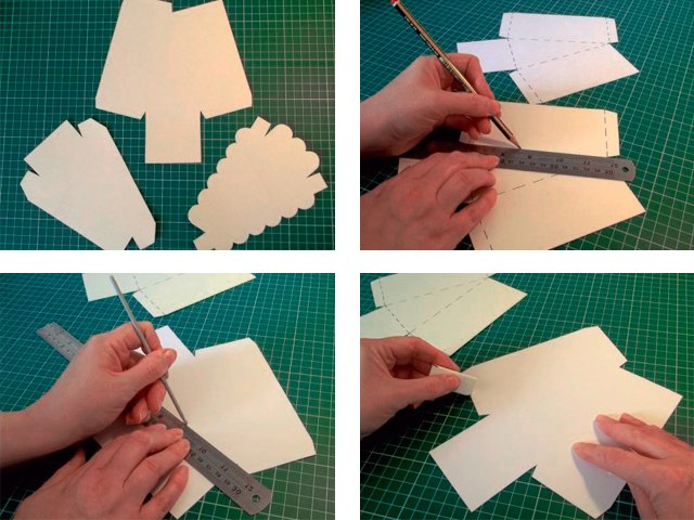 A legegyszerűbb módszer a papírból való díszdoboz készítésére