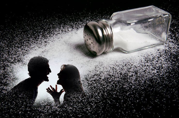 En tomt med salt for skilsmisse