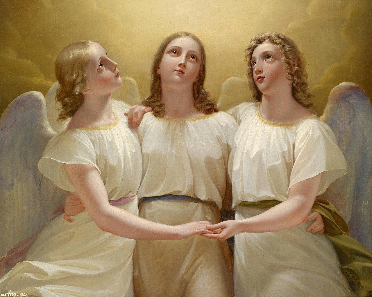 Modlitba ze všech problémů Tři andělé