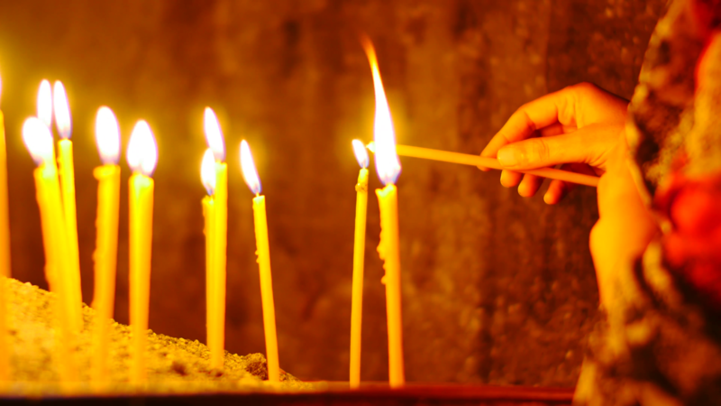 Modlitwa zdrowia przy świecach