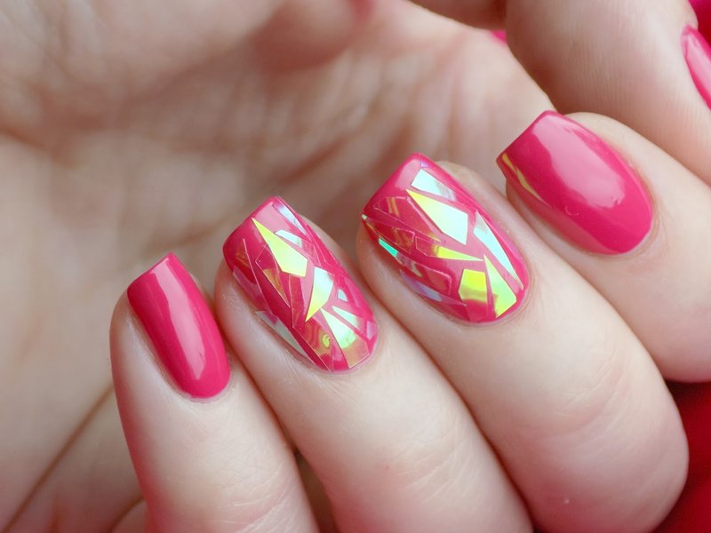 Roze manicure in stijl