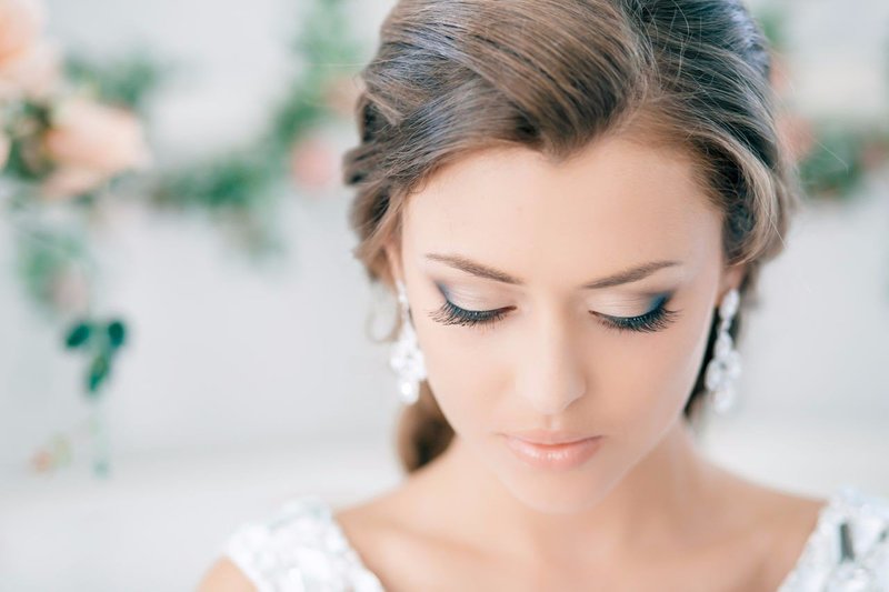 Bruiloft make-up voor groene ogen