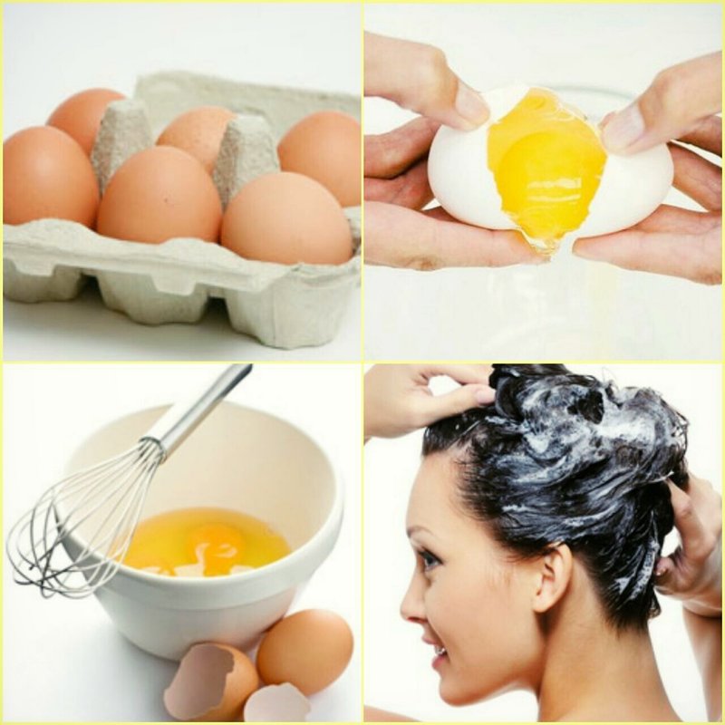 Odżywcza maska ​​do włosów jajecznych