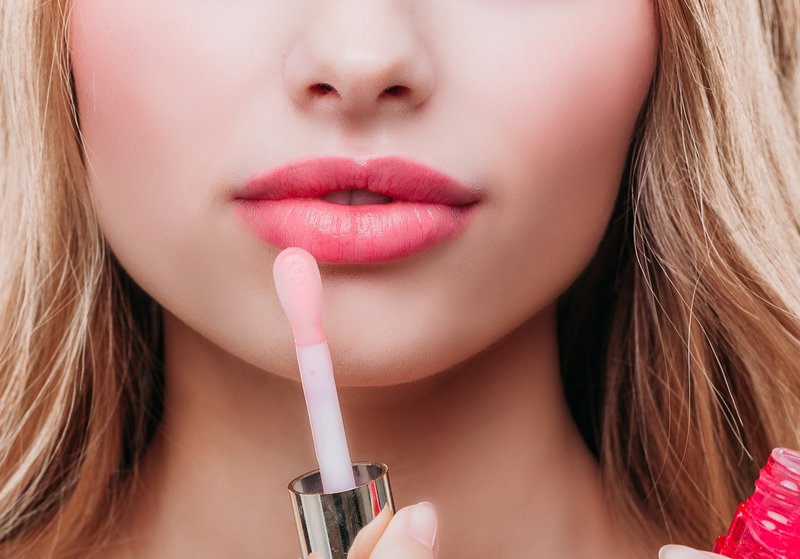 Het effect van gekuste lippen creëren