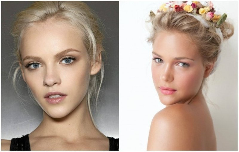 Natuurlijke make-up voor blondines