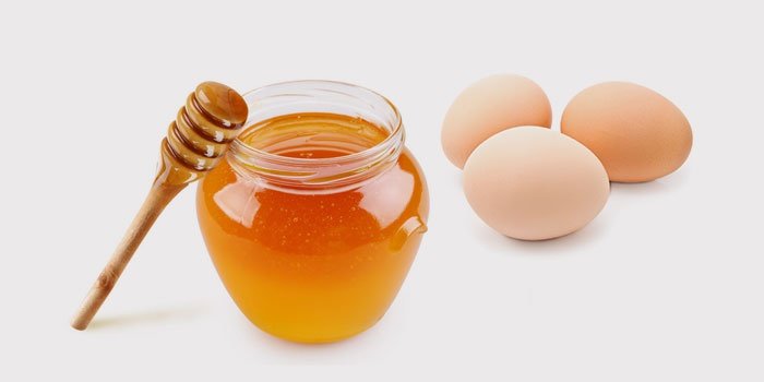 Mask med egg og honning