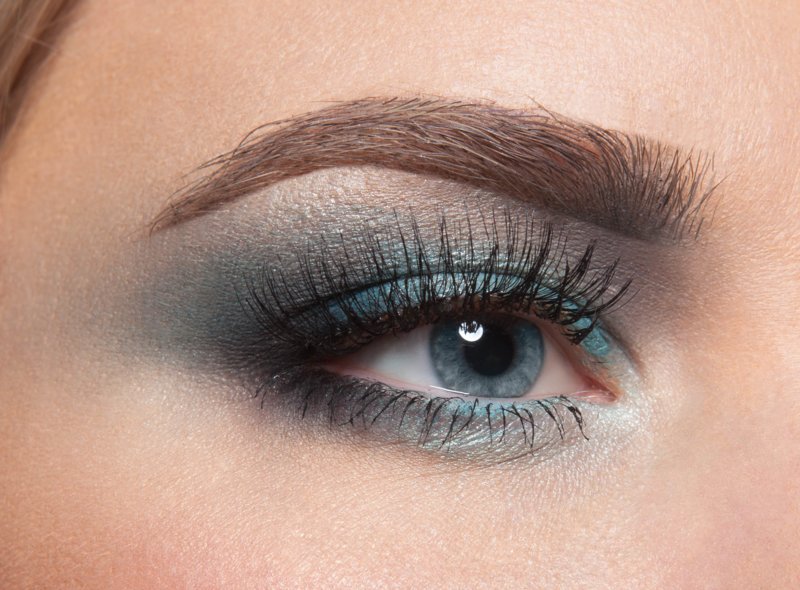 Intenzivní make-up pro modré oči