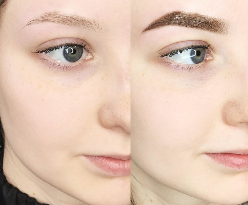 Technique de maquillage permanent combinée