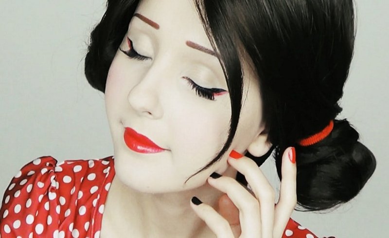 Očný make-up pre japonský make-up
