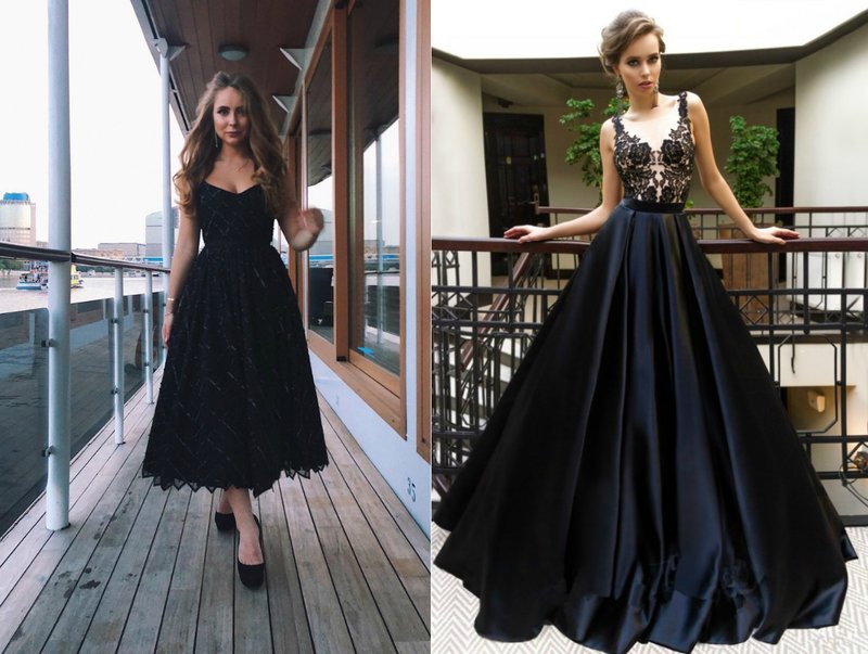 Elegantiškos suknelės juodos spalvos
