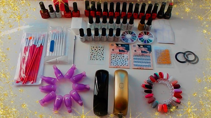 Materialen voor manicure gel polish