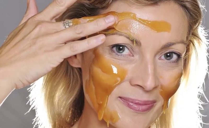 Honing voedend gezichtsmasker