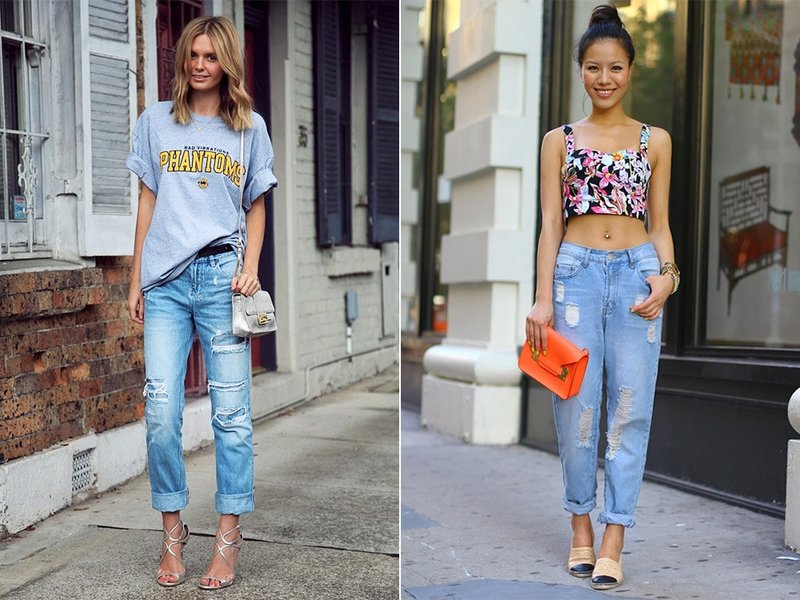 Stijlvolle meisjes in modieuze jeans