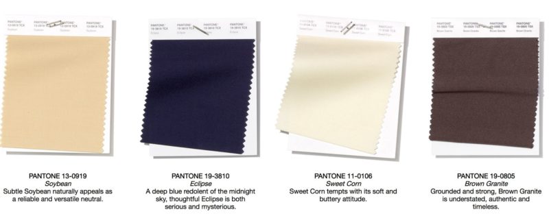 4 neutrale kleuren van Panton