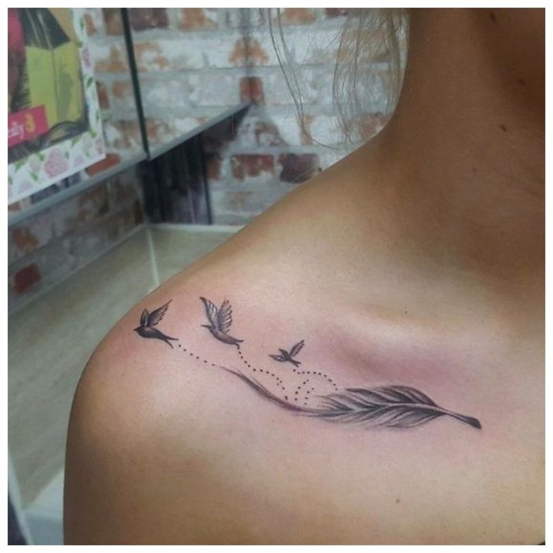Clavicle a Shoulder Tattoo
